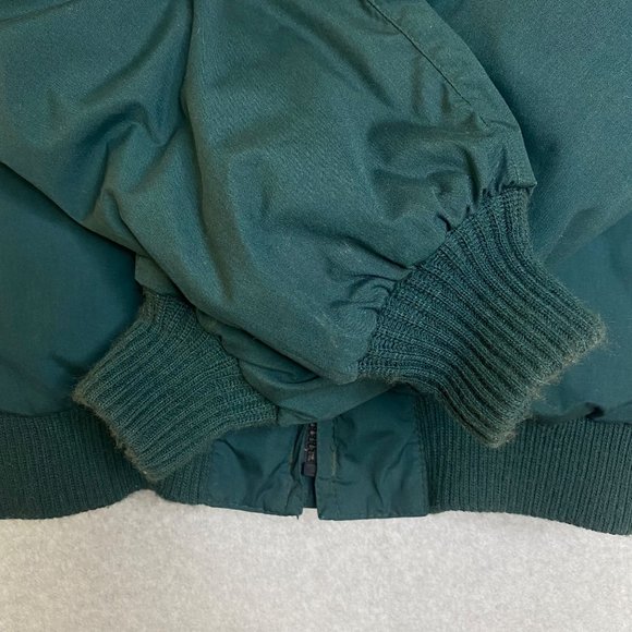 Vintage Eddie Bauer Goose Down Jacket Men's Size Medium Green Tan Made In USA - Picture 4 of 12